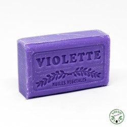 Purple flavoured soap enriched with organic argan oil